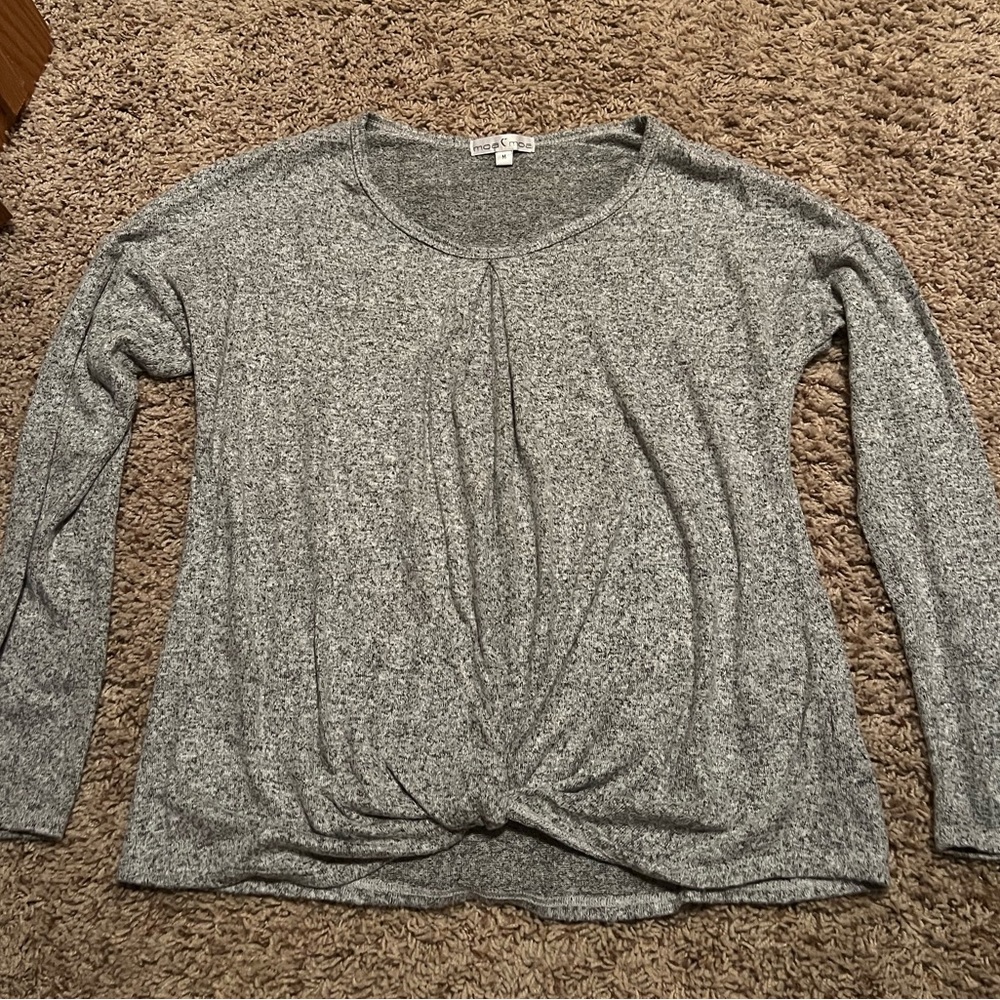 Gray sweater from Dry Goods